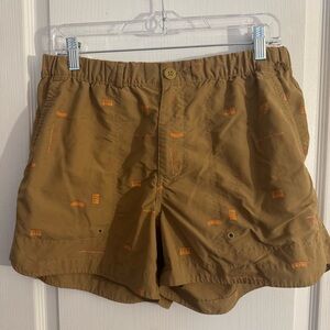 REI Brown Women's Shorts with Orange Accents